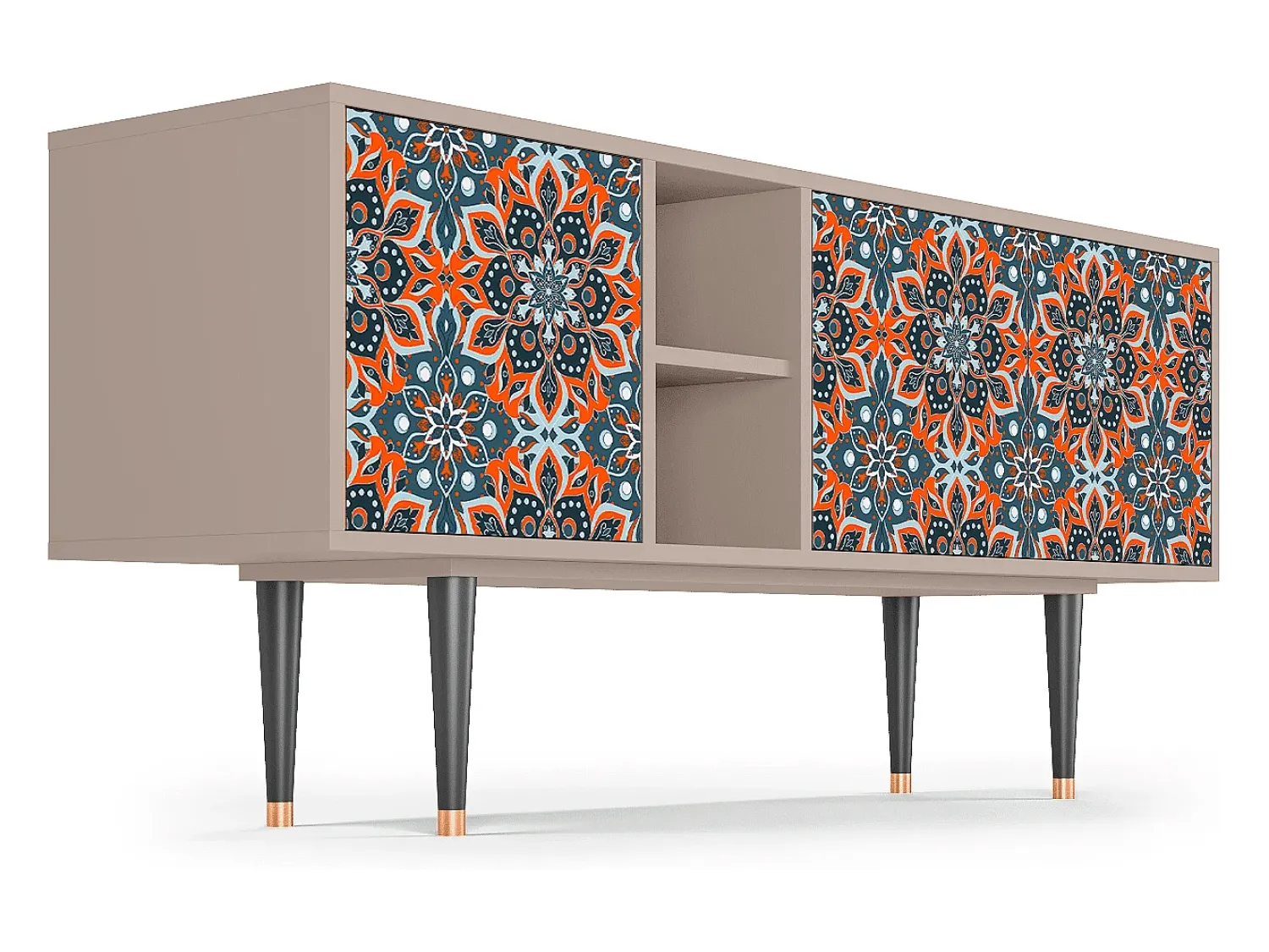Móvel De Tv| Mueble de TV - 150х69х41 cm - T5 - Fire Beetle, Latte Bege
