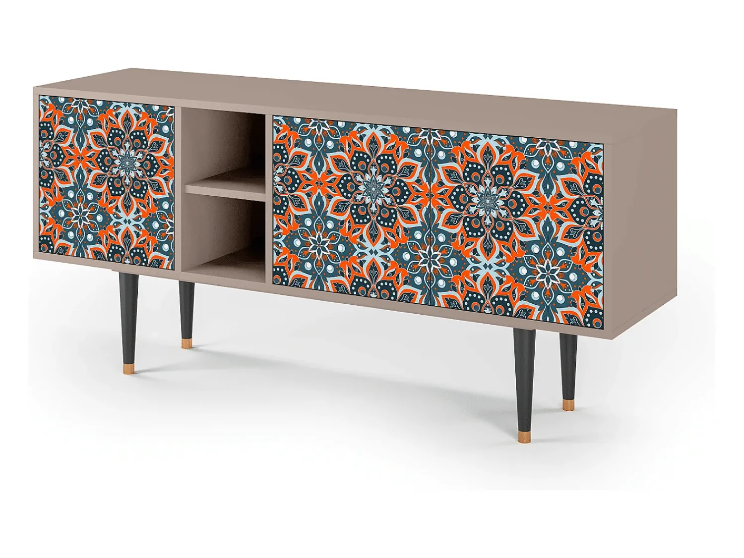 Móvel De Tv| Mueble de TV - 150х69х41 cm - T5 - Fire Beetle, Latte Bege