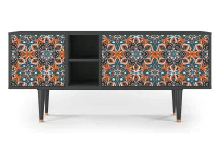 Móvel De Tv* Mueble de TV - 150х69х41 cm - T5 - Fire Beetle, Antracite Cinza antracite