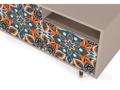 Mueble de TV - 125х56х41 cm - T7 - Fire Beetle, Latte^ Móvel De Tv