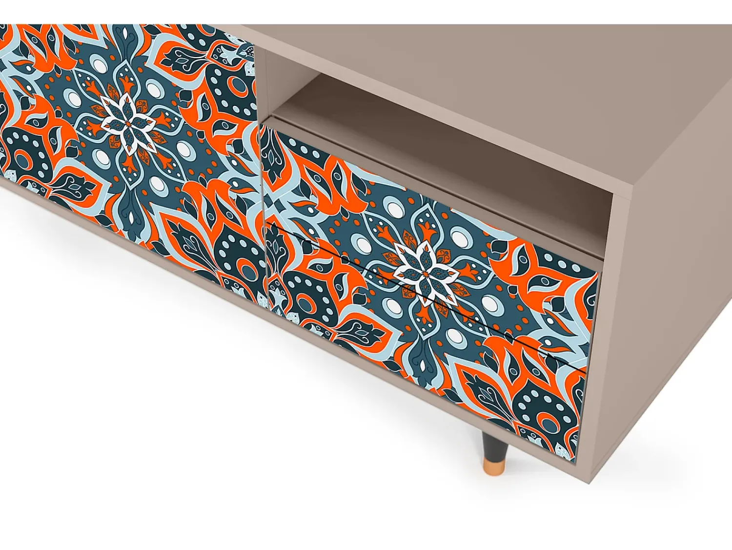 Mueble de TV - 125х56х41 cm - T7 - Fire Beetle, Latte^ Móvel De Tv