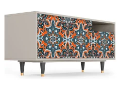 Móvel De Tv| Mueble de TV - 125х56х41 cm - T7 - Fire Beetle, Areia Bege