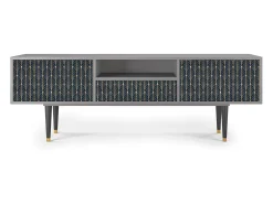 Móvel De Tv| Mueble de TV - 170х59х41 cm - T6 - Flower of the Nile, Cinza Cinzento
