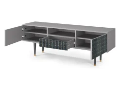Móvel De Tv| Mueble de TV - 170х59х41 cm - T6 - Flower of the Nile, Cinza Cinzento