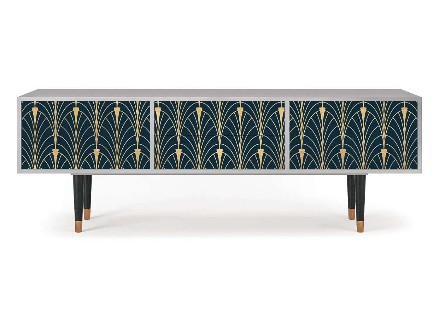 Mueble de TV - 170х59х48 cm - T4 - Flower of the Nile, Cinza^ Móvel De Tv
