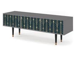 Mueble de TV - 170х59х48 cm - T4 - Flower of the Nile, Cinza^ Móvel De Tv