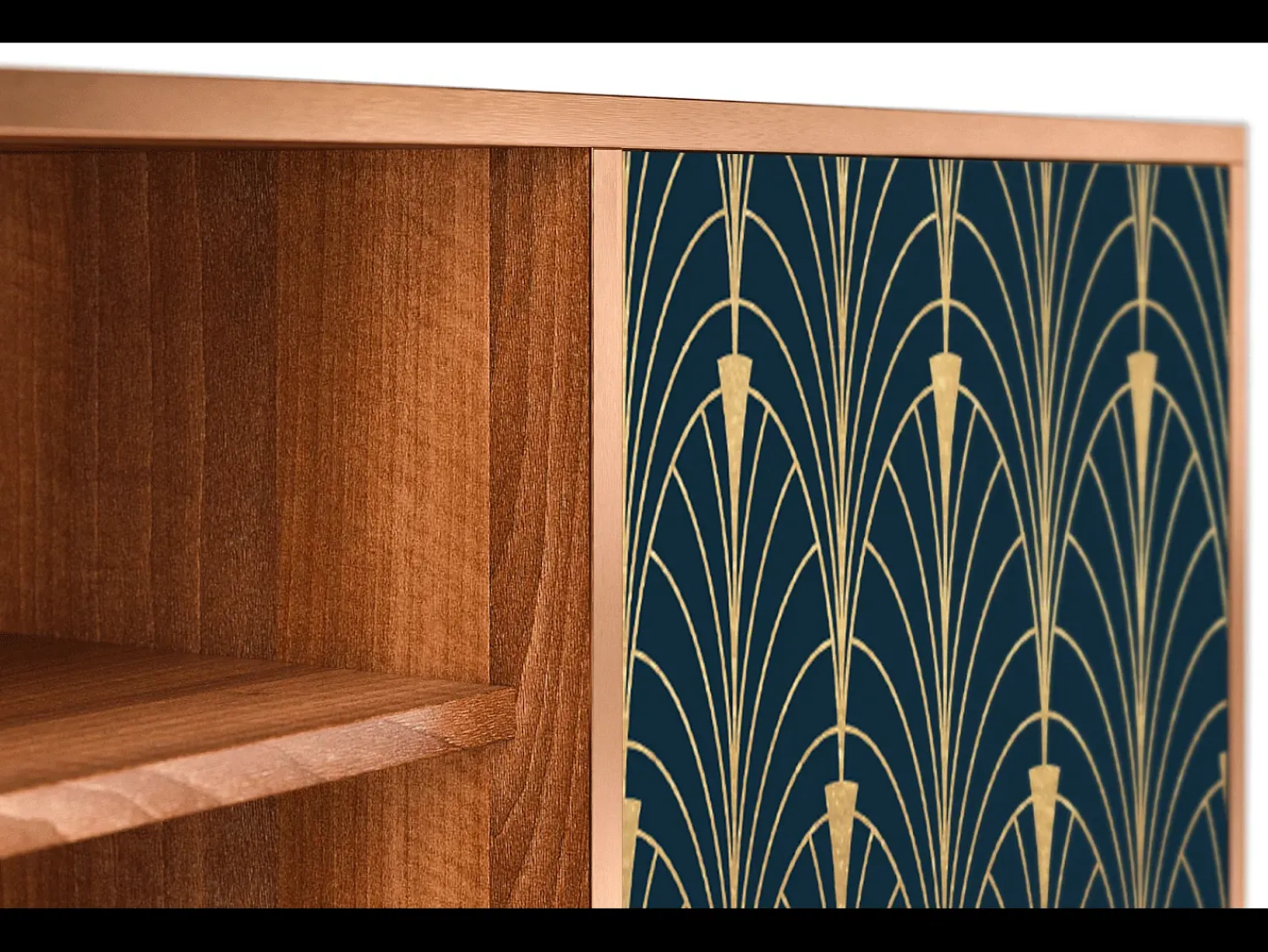 Móvel De Tv| Mueble de TV - 170х69х48 cm - T2 - Flower of the Nile, Nogueira Castanho