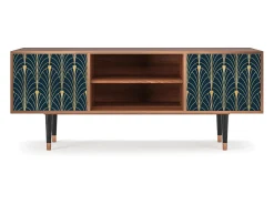 Móvel De Tv| Mueble de TV - 170х69х48 cm - T2 - Flower of the Nile, Nogueira Castanho