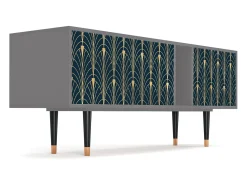 Mueble de TV - 170х69х48 cm - T1 - Flower of the Nile, Cinza^ Móvel De Tv
