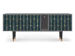 Mueble de TV - 170х69х48 cm - T1 - Flower of the Nile, Cinza^ Móvel De Tv