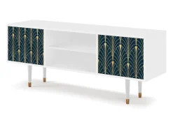Mueble de TV - 170х69х48 cm - T2 - Flower of the Nile, Branco^ Móvel De Tv