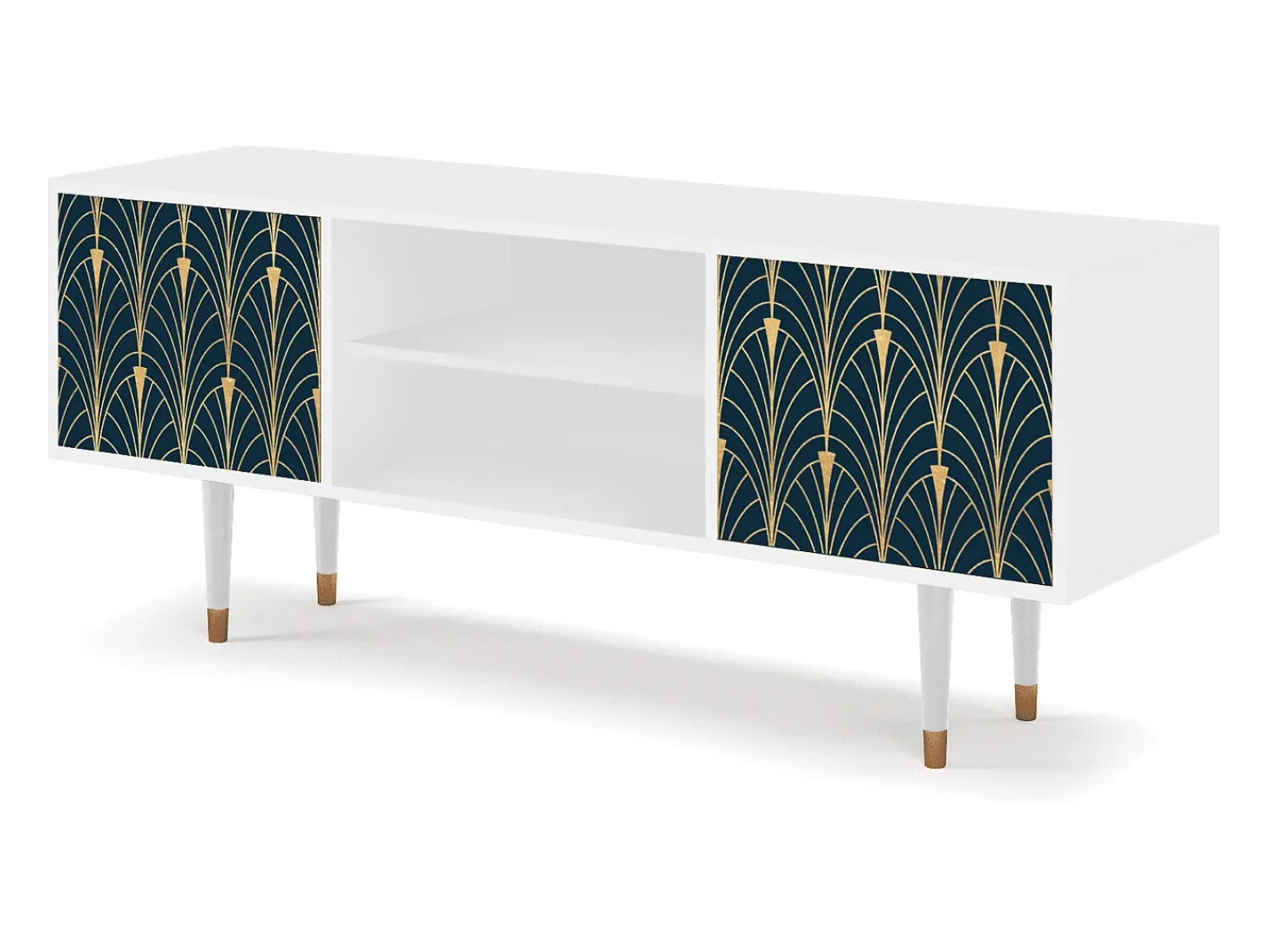 Mueble de TV - 170х69х48 cm - T2 - Flower of the Nile, Branco^ Móvel De Tv