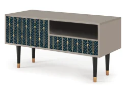 Clearance Mueble de TV - 115х59х48 cm - T3 - Flower of the Nile, Areia Bege