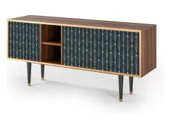 Clearance Mueble de TV - 150х69х41 cm - T5 - Flower of the Nile, Nogueira Castanho