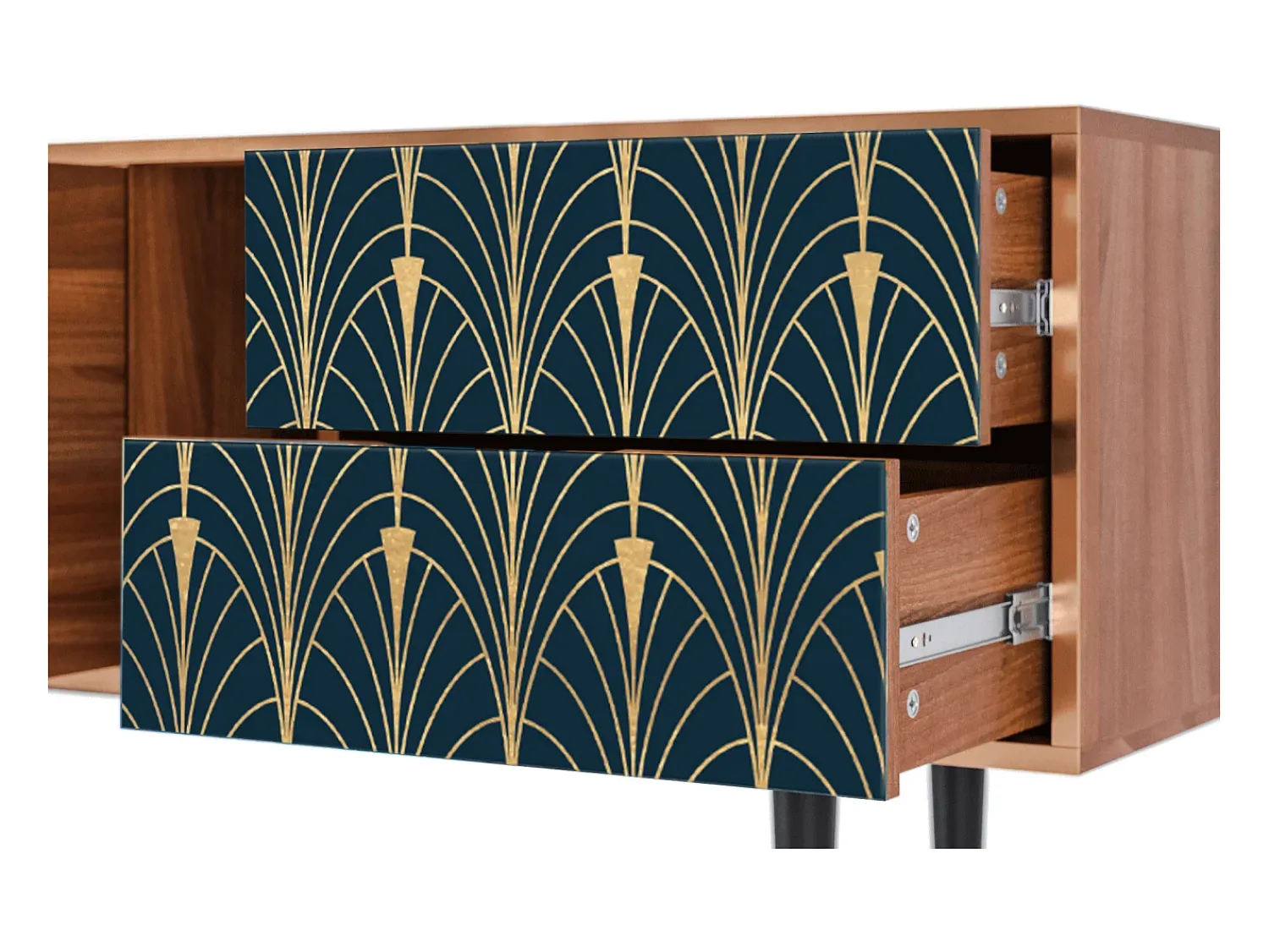 Mueble de TV - 170х69х48 cm - T1 - Flower of the Nile, Nogueira^ Móvel De Tv