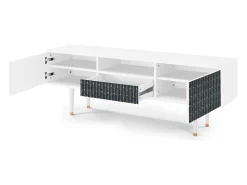 Mueble de TV - 170х59х41 cm - T6 - Flower of the Nile, Branco^ Móvel De Tv