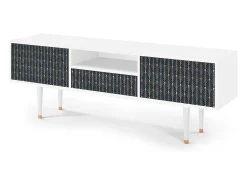 Mueble de TV - 170х59х41 cm - T6 - Flower of the Nile, Branco^ Móvel De Tv