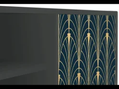 Mueble de TV - 170х69х48 cm - T2 - Flower of the Nile, Antracite^ Móvel De Tv