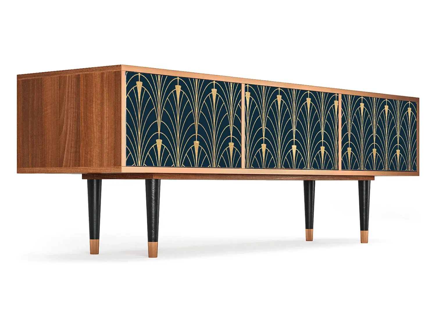 Mueble de TV - 170х59х48 cm - T4 - Flower of the Nile, Nogueira^ Móvel De Tv