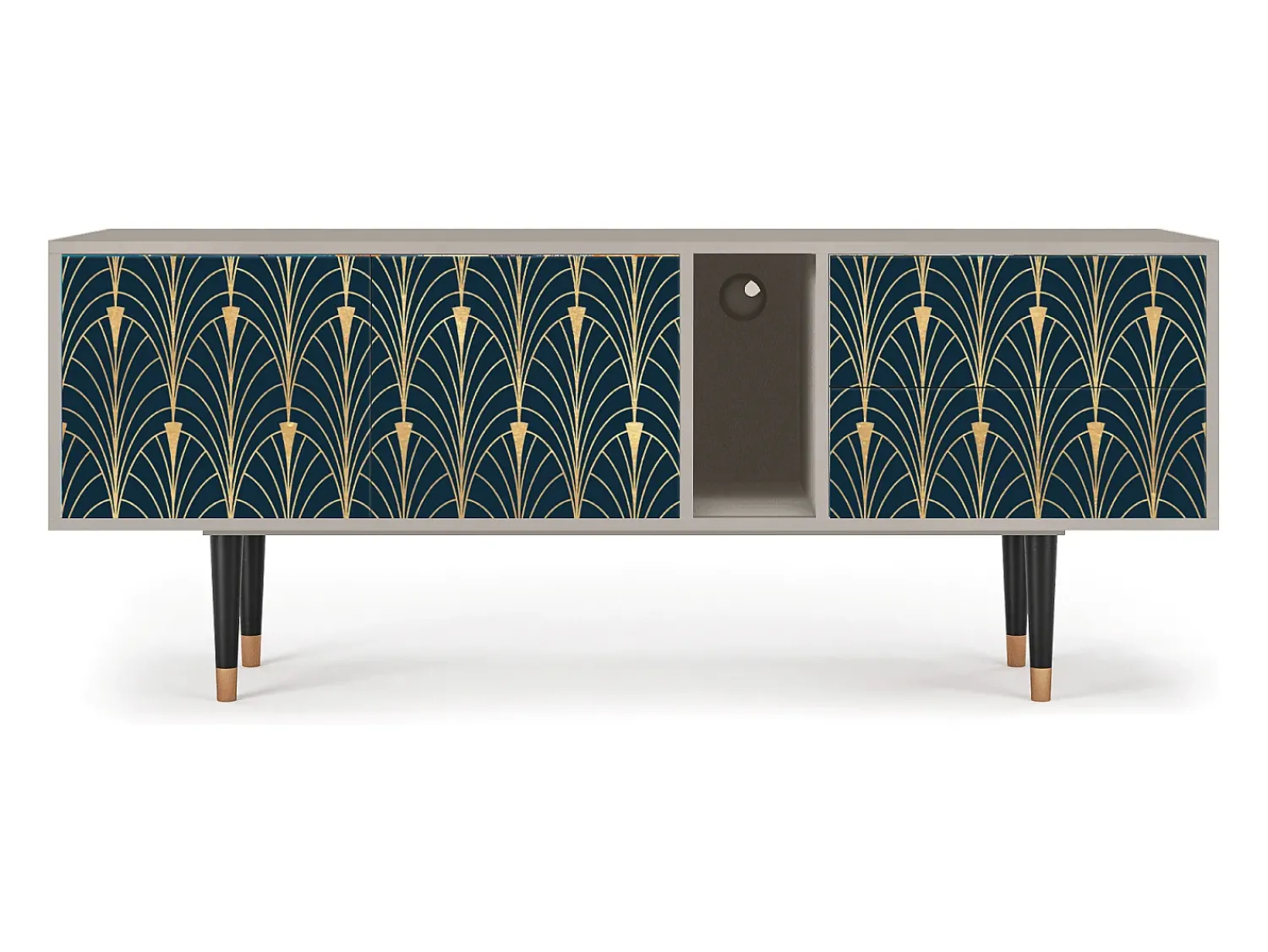Mueble de TV - 170х69х48 cm - T1 - Flower of the Nile, Areia Bege