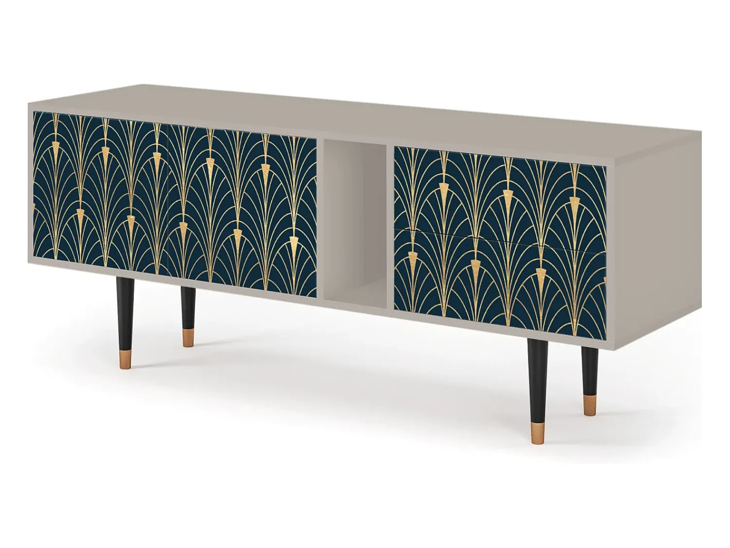 Mueble de TV - 170х69х48 cm - T1 - Flower of the Nile, Areia Bege