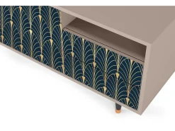 Mueble de TV - 125х56х41 cm - T7 - Flower of the Nile, Latte^ Móvel De Tv