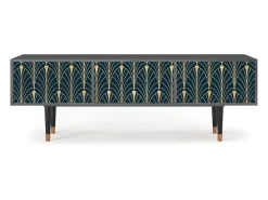 Clearance Mueble de TV - 170х59х48 cm - T4 - Flower of the Nile, Antracite Cinza antracite
