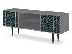 Mueble de TV - 170х69х48 cm - T2 - Flower of the Nile, Cinza^ Móvel De Tv