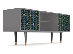 Mueble de TV - 170х69х48 cm - T2 - Flower of the Nile, Cinza^ Móvel De Tv
