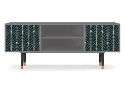 Mueble de TV - 170х69х48 cm - T2 - Flower of the Nile, Cinza^ Móvel De Tv