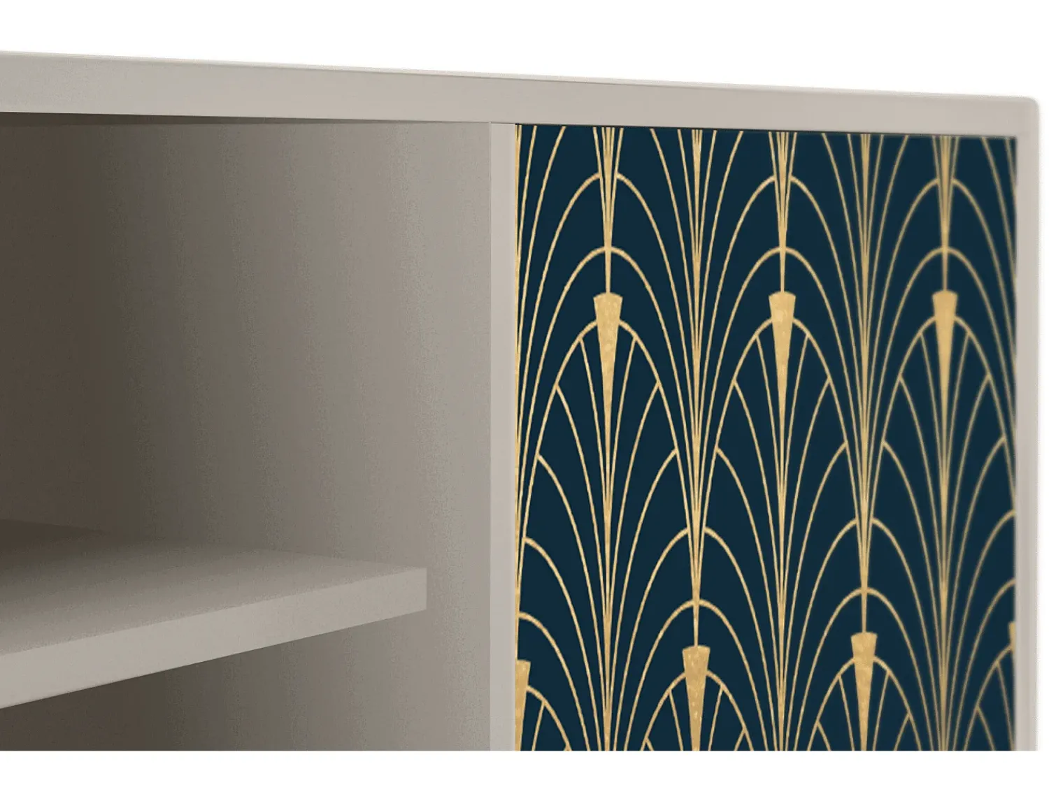 Best Mueble de TV - 170х69х48 cm - T2 - Flower of the Nile, Areia Bege