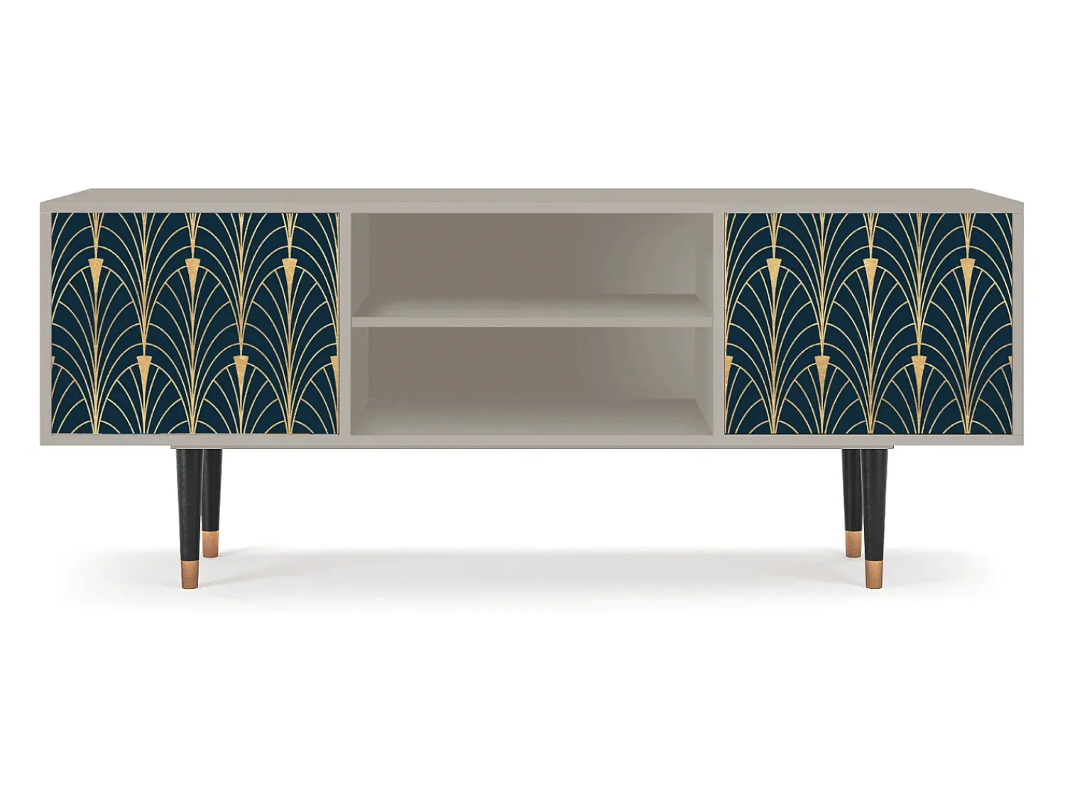 Best Mueble de TV - 170х69х48 cm - T2 - Flower of the Nile, Areia Bege