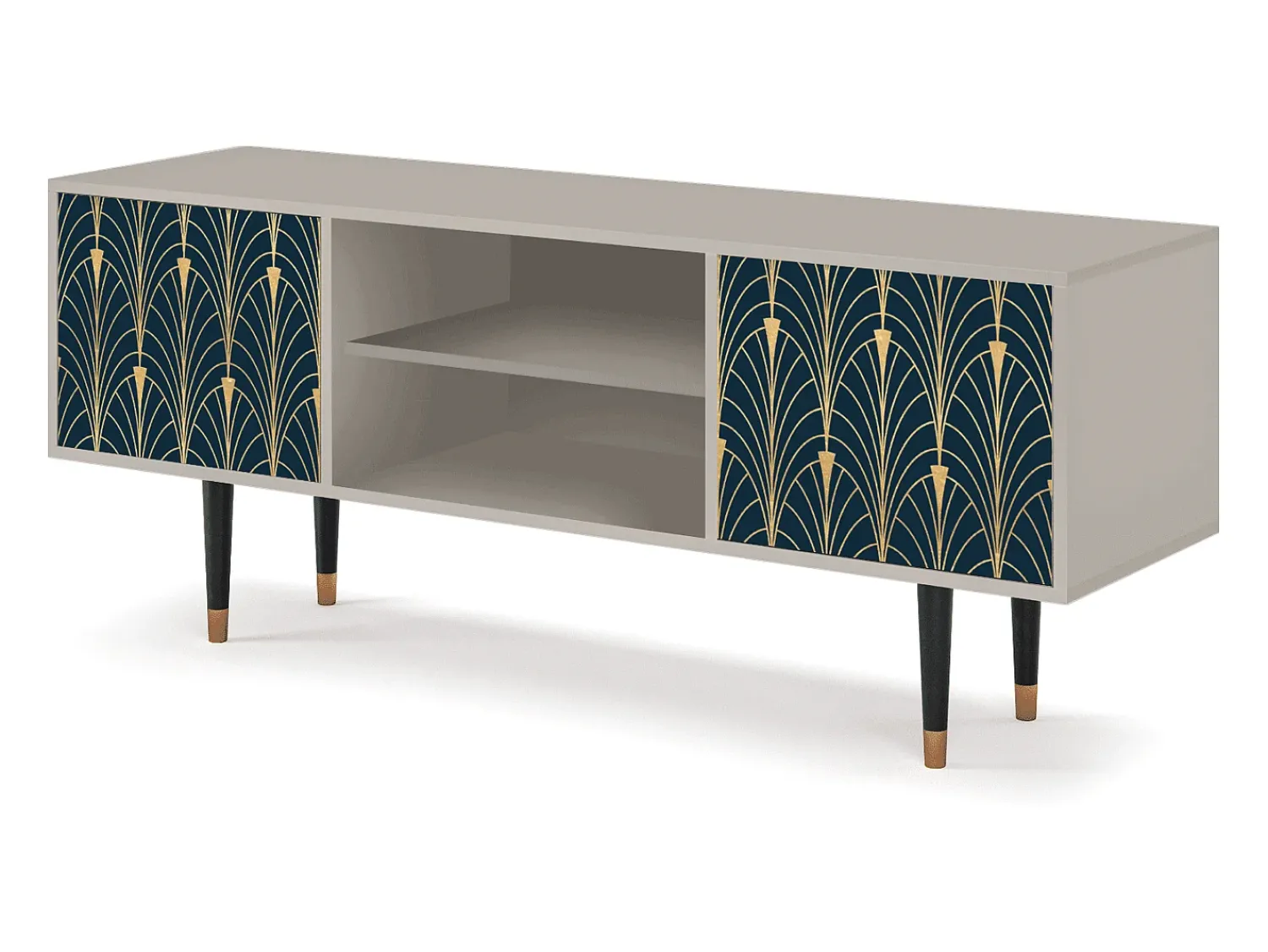 Best Mueble de TV - 170х69х48 cm - T2 - Flower of the Nile, Areia Bege