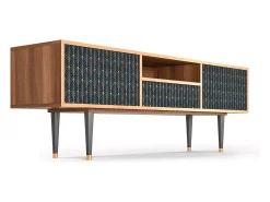 Hot Mueble de TV - 170х59х41 cm - T6 - Flower of the Nile, Nogueira Castanho