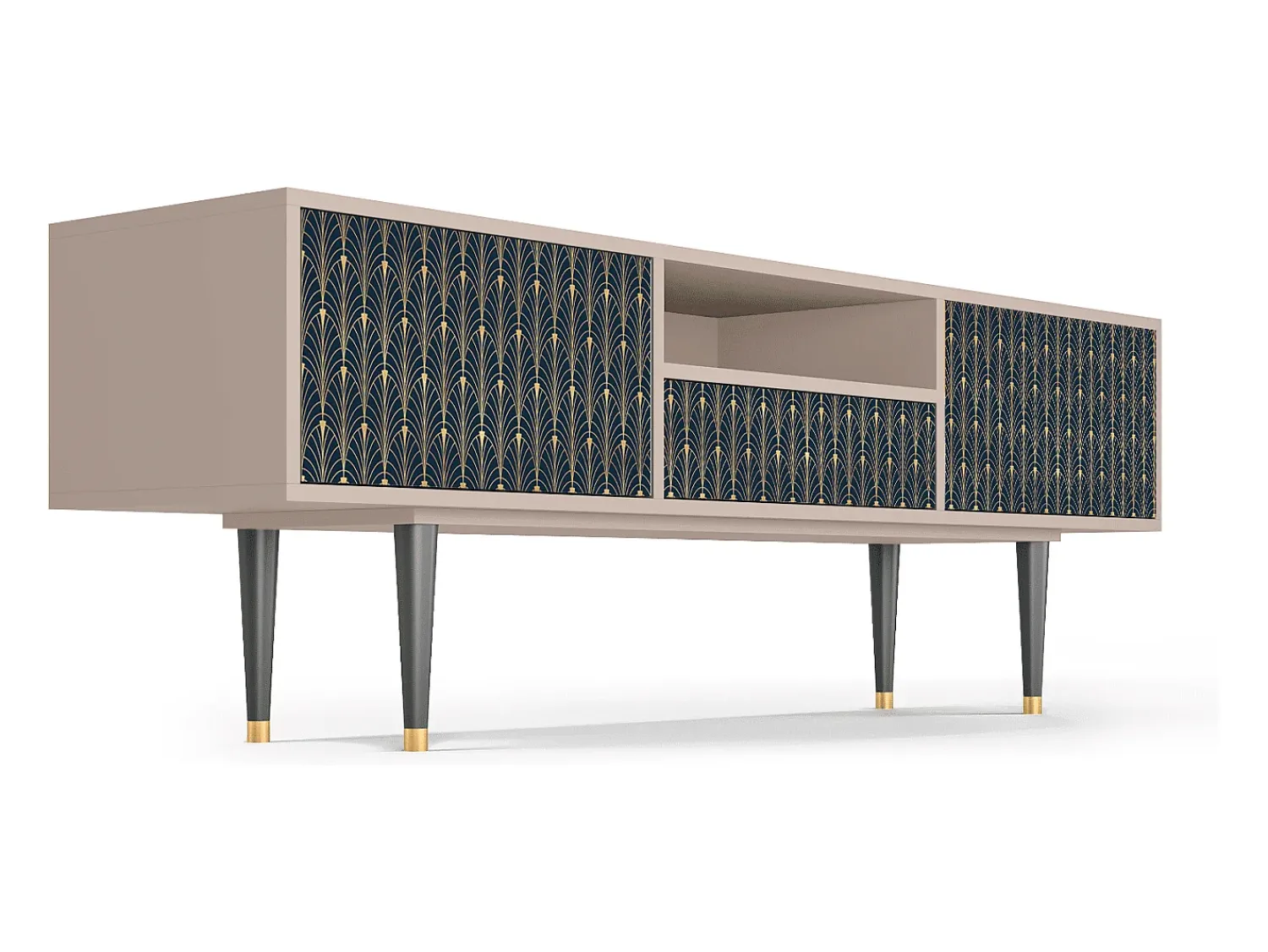 Online Mueble de TV - 170х59х41 cm - T6 - Flower of the Nile, Latte Bege