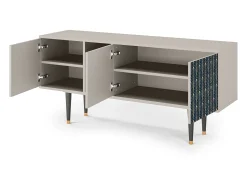 Móvel De Tv* Mueble de TV - 150х69х41 cm - T5 - Flower of the Nile, Areia Bege