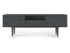 Móvel De Tv* Mueble de TV - 170х59х41 cm - T6 - Flower of the Nile, Antracite Cinza antracite