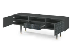 Móvel De Tv* Mueble de TV - 170х59х41 cm - T6 - Flower of the Nile, Antracite Cinza antracite