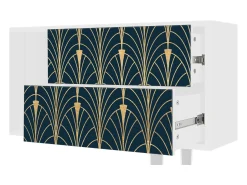 Discount Mueble de TV - 170х69х48 cm - T1 - Flower of the Nile, Branco Bege