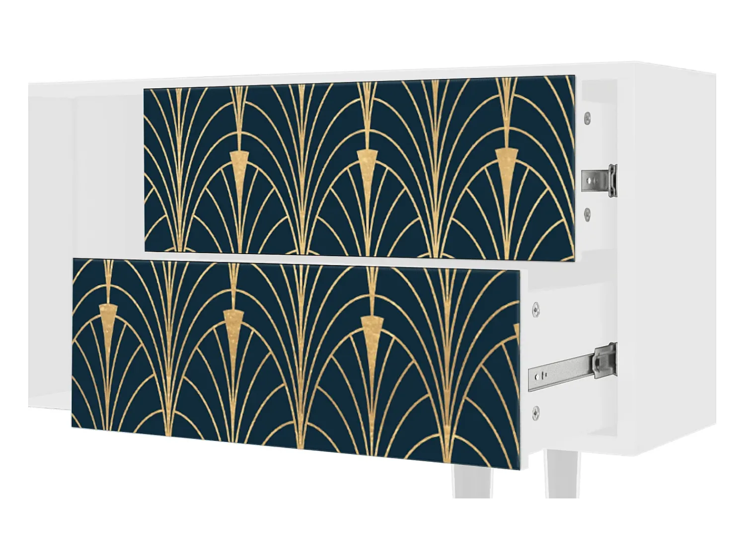 Discount Mueble de TV - 170х69х48 cm - T1 - Flower of the Nile, Branco Bege