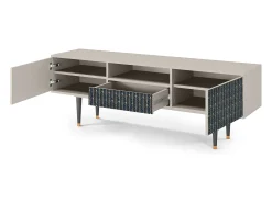 Discount Mueble de TV - 170х59х41 cm - T6 - Flower of the Nile, Areia Bege