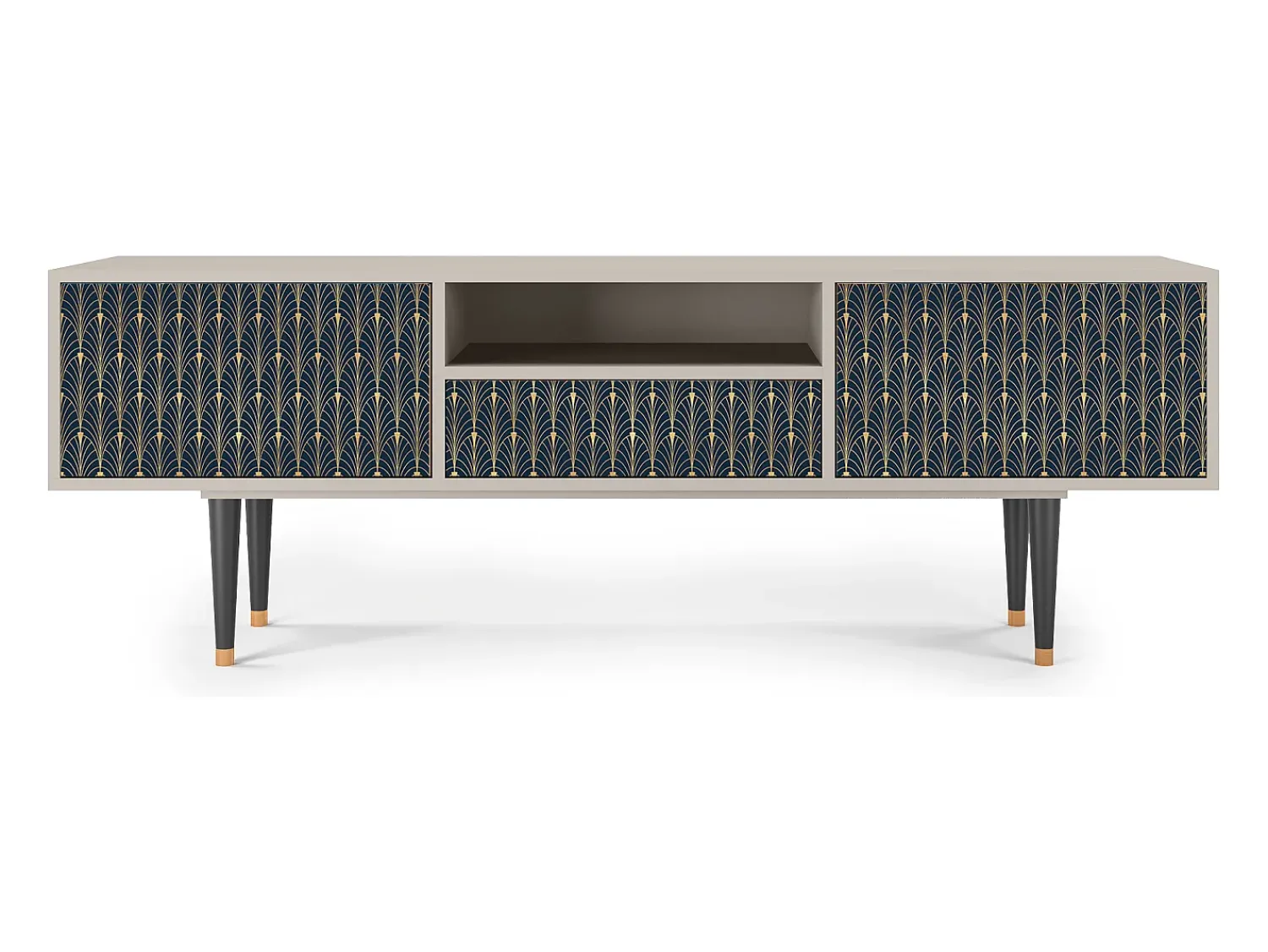Discount Mueble de TV - 170х59х41 cm - T6 - Flower of the Nile, Areia Bege