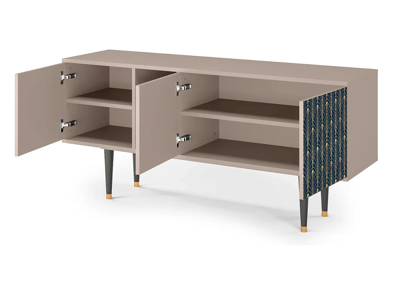 Mueble de TV - 150х69х41 cm - T5 - Flower of the Nile, Latte^ Móvel De Tv