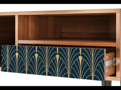 Mueble de TV - 115х59х48 cm - T3 - Flower of the Nile, Nogueira^ Móvel De Tv