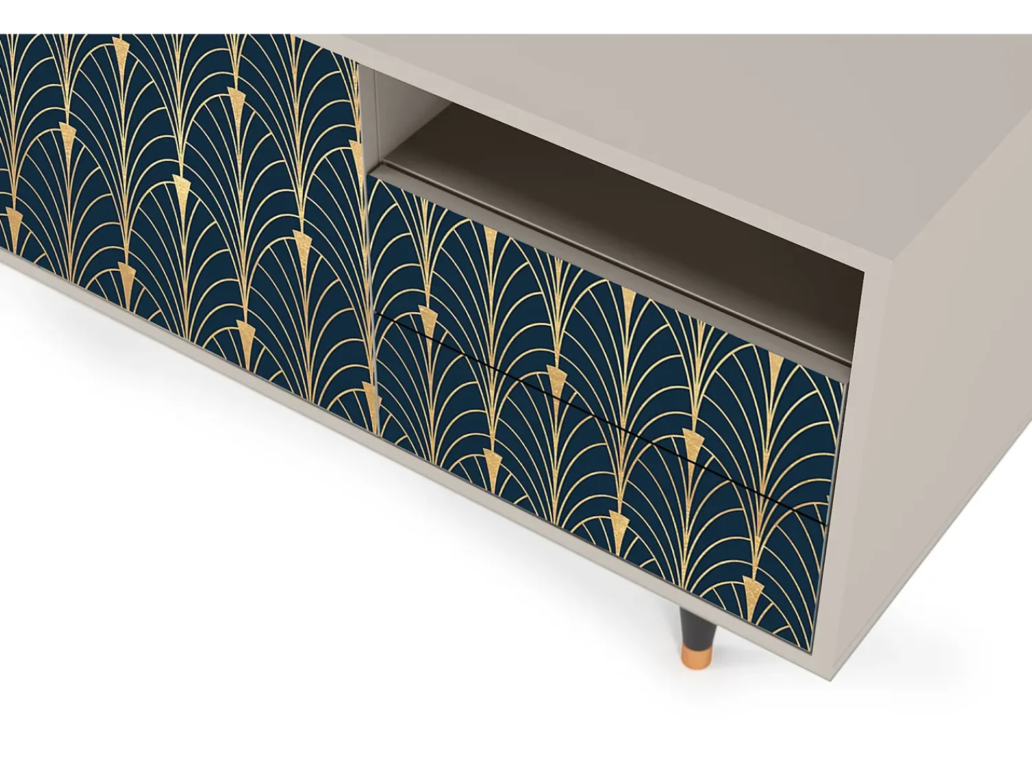 Mueble de TV - 125х56х41 cm - T7 - Flower of the Nile, Areia^ Móvel De Tv