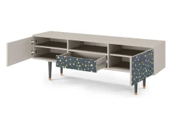 Móvel De Tv* Mueble de TV - 170х59х41 cm - T6 - Foggy Lights, Areia Bege