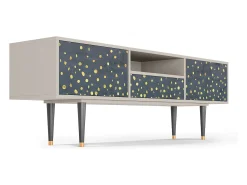 Móvel De Tv* Mueble de TV - 170х59х41 cm - T6 - Foggy Lights, Areia Bege