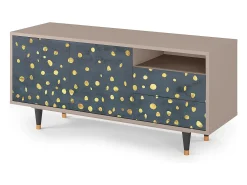 Móvel De Tv| Mueble de TV - 125х56х41 cm - T7 - Foggy Lights, Latte Bege