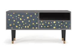 Móvel De Tv* Mueble de TV - 115х59х48 cm - T3 - Foggy Lights, Cinza Cinzento
