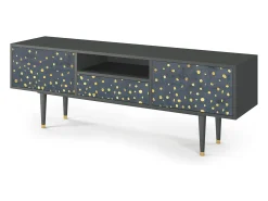 Móvel De Tv| Mueble de TV - 170х59х41 cm - T6 - Foggy Lights, Antracite Cinza antracite